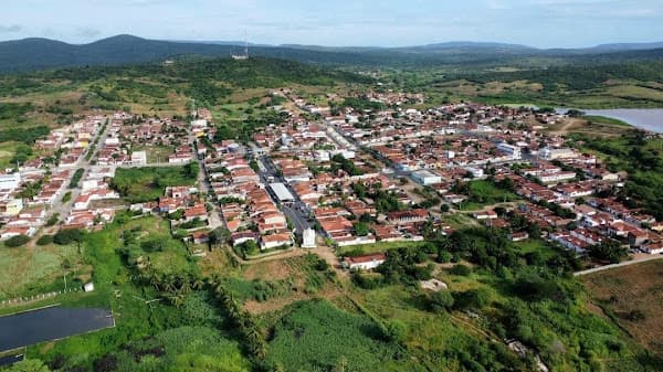 Vista panorâmica histórica de Lajes Pintadas